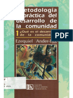 Metodologia y Practica Del Desarrollo en La Comunidad (Ezequiel Ander-Egg)