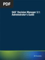 SAS Decision Manager 3.1: Administrator's Guide