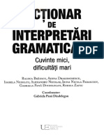Dictionar de Interpretari Gramaticale - Gabriela Pana Dindelegan