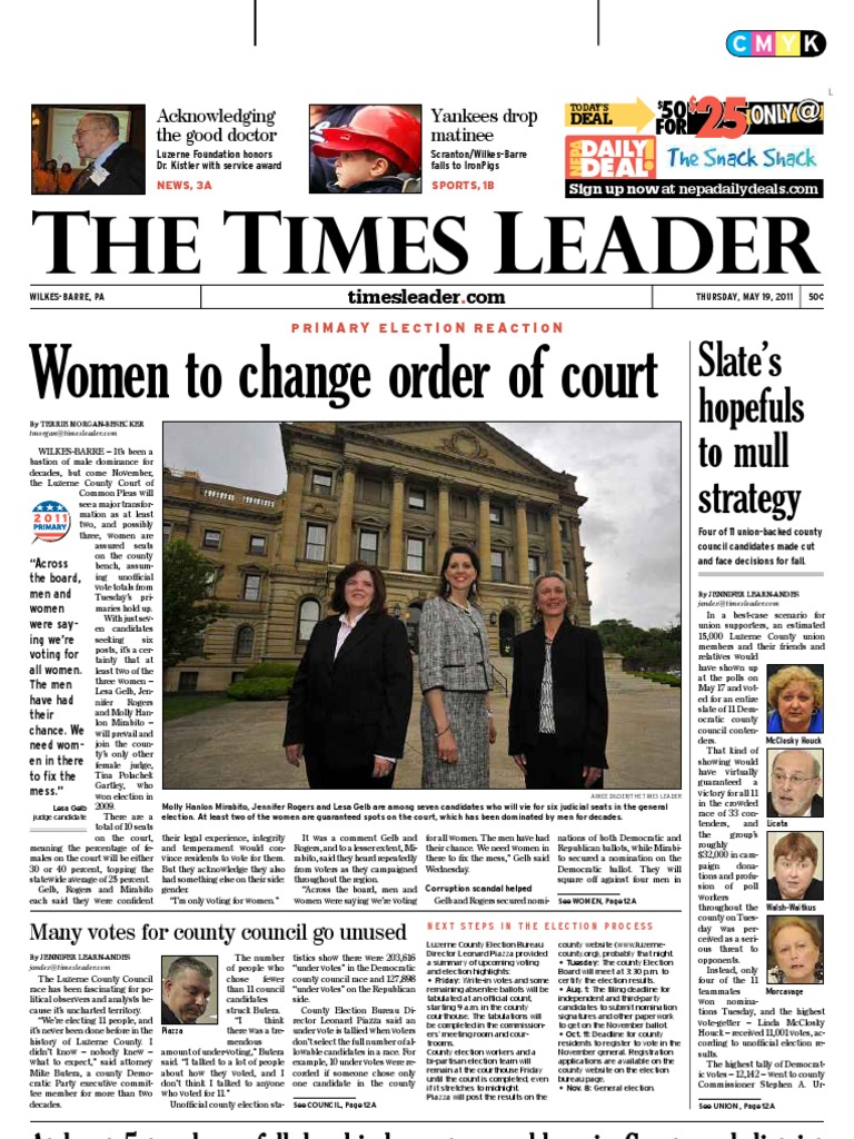 Times Leader 05-19-2011, PDF, Wilkes Barre