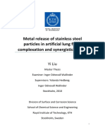 Metal Release of Stainless Steel