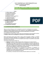 Tema 13. Investigacion de Mercados, Segmentacion y Experimentacion Comercial