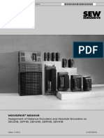 Manual: Movidrive MDX61B Assignment of Distance Encoders and Absolute Encoders On DEU21B, DIP11B, DEH21B, DER11B, DEH11B