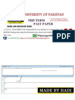 CS614 MIDTERM FILE 1 SOLVED BY TEAM HADI