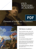 OLD Masters Academy: Elements of Art & Art Vocabulary