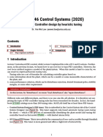 EEET 3046 Control Systems (2020) : Lecture 8: Controller Design by Heuristic Tuning