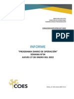 Spr-ipdo-027-2022 Informe Del Programa Diario de Operación Del Sein