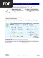 3.5 - Solving Exponential Equations Using Logs, Applications Math 30-1