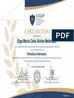 Certificado Del Curso - Ofimtica Intermedio