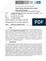 Informe Preliminar N°005-2021-JULIO AMERICO FLORES PEZO-Inasistencia Art.40°e) Art. 48°e) - Febrero 2021-RD N°008-2021-Febrero 2021