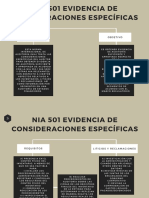 Nia 501 Evidencia de Consideraciones Específicas: Alcance