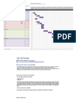 Plantilla Cronograma de Proyecto - Gantt