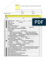 Preventative Maintenance Sheet Over-The-Road Trucks: FHWA Inspection-Initial Box If Performed