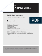 Reading Skills: Use This Sheet To Help You