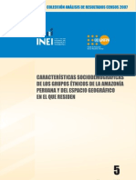 INEI Características Sociodemográficas de los Grupos Étnicos de la Amazonía Peruana