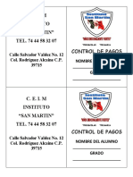 Carnet San Martin