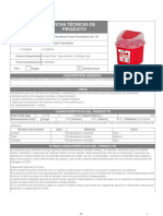 FICHA TECNICA GUARDINA 121 - Recipiente Residuos Corto Punzantes 2.8L TR