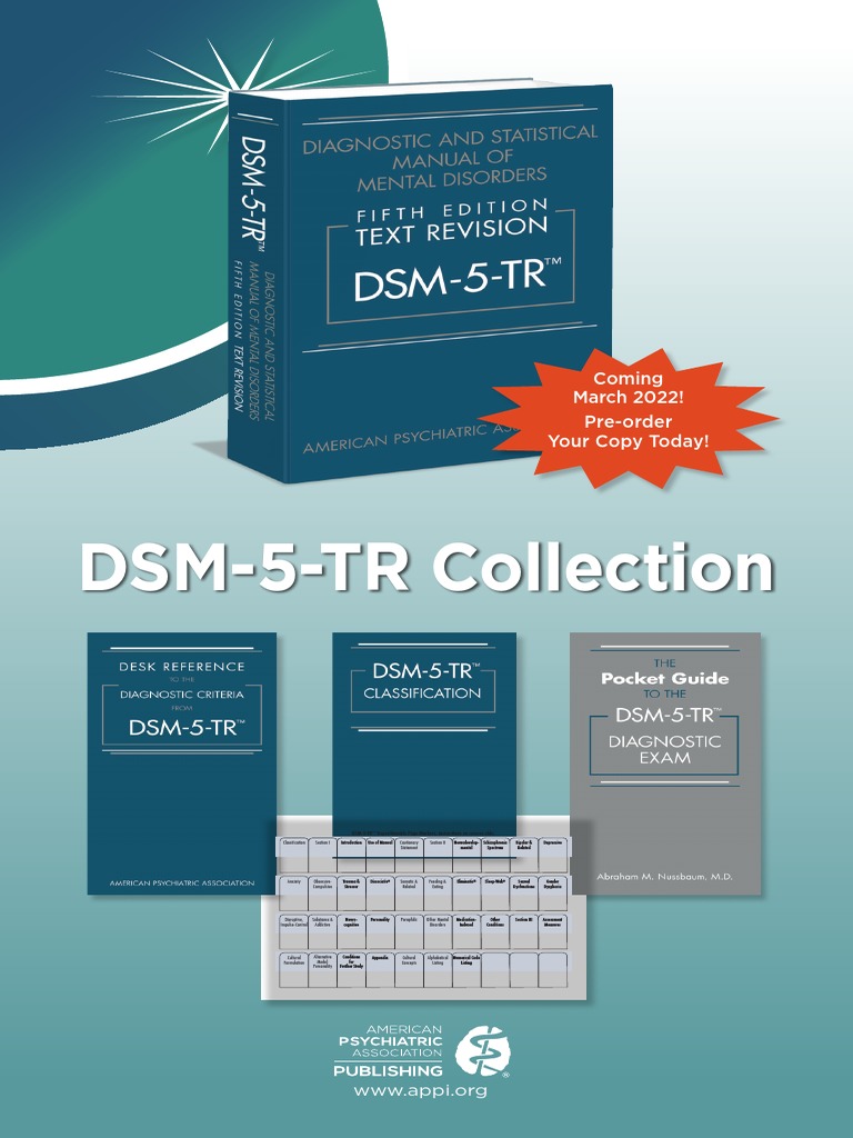 APA Publishing DSM 5 TR Core Titles Brochure, PDF, Mental Disorder