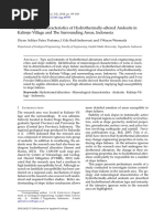 Mineralogical Characteristics of Hydrothermally-Altered Andesite in Kalirejo Village and The Surrounding Areas, Indonesia