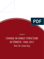 Change in Family Structure IN TÜRKİYE: 1968-2011: Prof. Dr. İsmet Koç