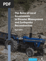 Nepal - Role of Local Government in Disaster Management