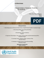 Aula 1 Mecanismos de Patogenicidade Fatores de Virulência UEZO 2018