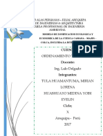 Modelo de Zonificacion Ecologica y Economica de La Cuenca Camana - Majes - Colca, Incluida La Inter Cuenca Quilca