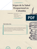 Origen de La Salud Ocupacional en Colombia