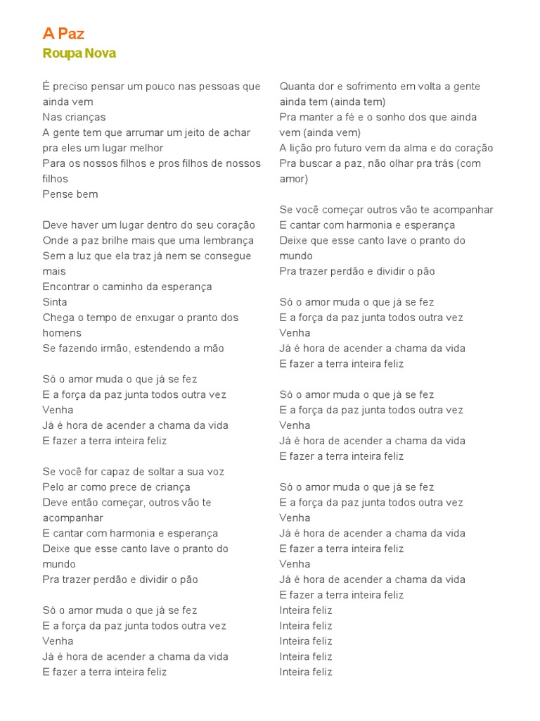 Letra da música 