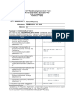 Ramon Magsasay: LGU DTP Rapid Quality Assessment Form 2 Date Accomplished: FEBRUARY 7 2022