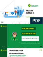 Pertemuan 13 - Keamanan Jaringan, PC - LAN (Lanjutan)