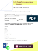 Modelo de Contrato de Compraventa de Vehículo