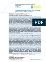 Narasi Budaya Arek Suroboyo Dan Pandemi Covid-19: Sebuah Perspektif Agile Governance Di Kota Surabaya