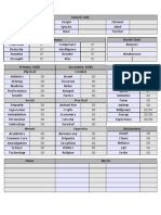 Character Sheet