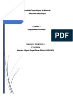 Practica 3 Amplificador Sumador Tovar Muñiz Miguel Angel