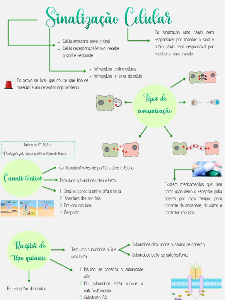 Tipos de Sinalização Celular | PDF | Processos celulares | Comunicação ...