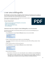 Criar Uma Bibliografia - Tutorial