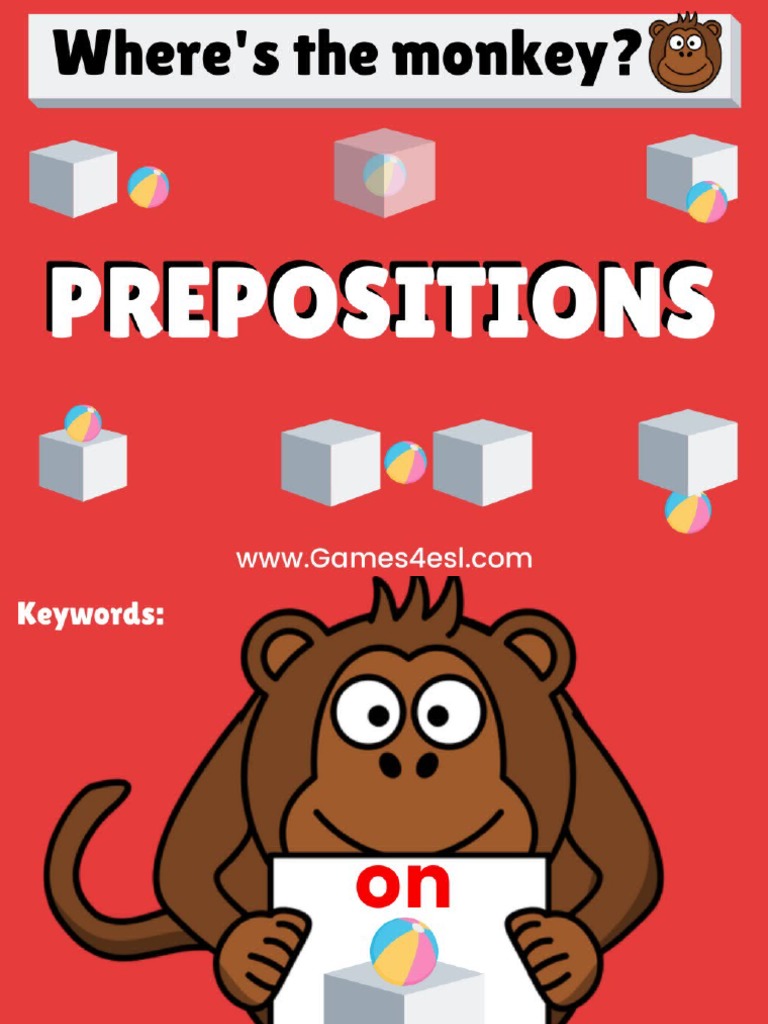 Prepositions ESL PowerPoint Presentation | PDF
