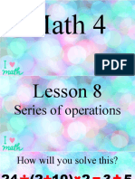 MATH 4 - Series of Operations