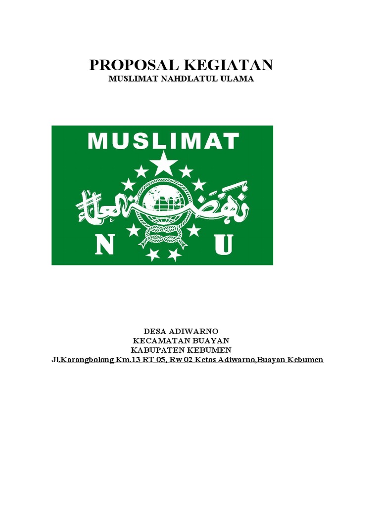 Pengajian Rutin Muslimat NU Adiwarno | PDF