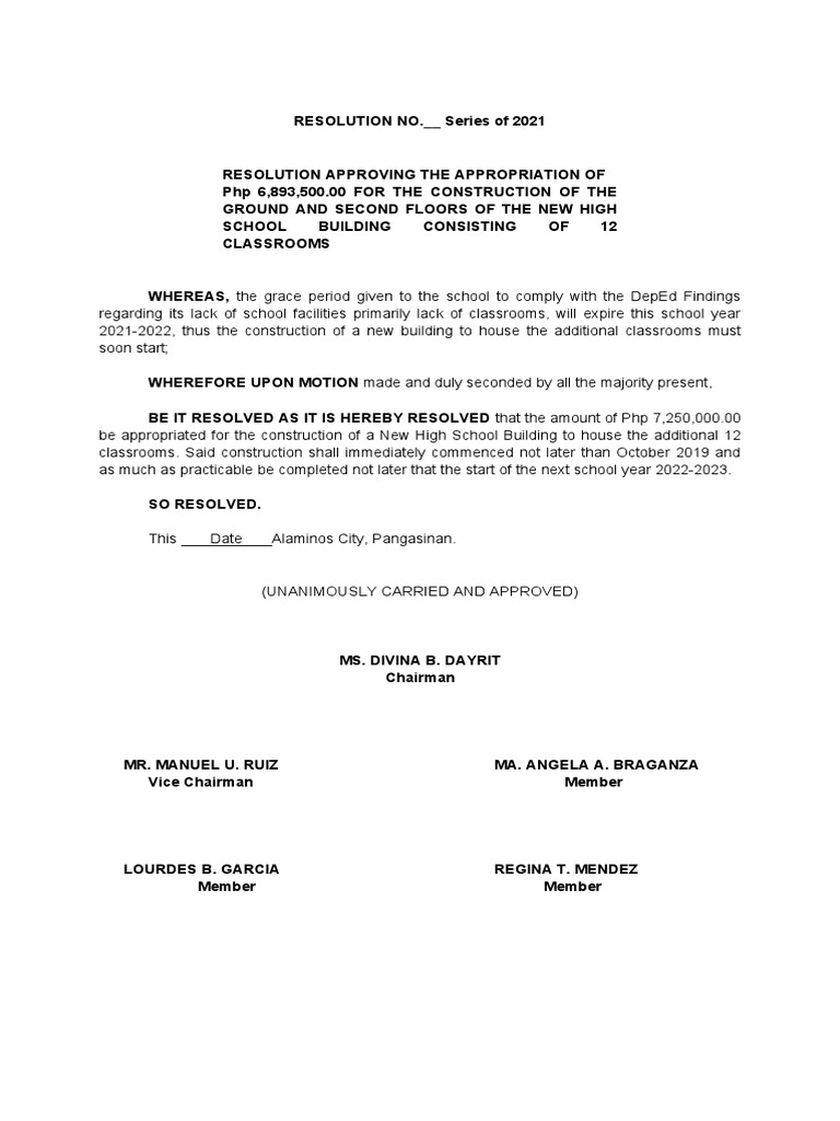 Appropriation Draft 2021 | PDF