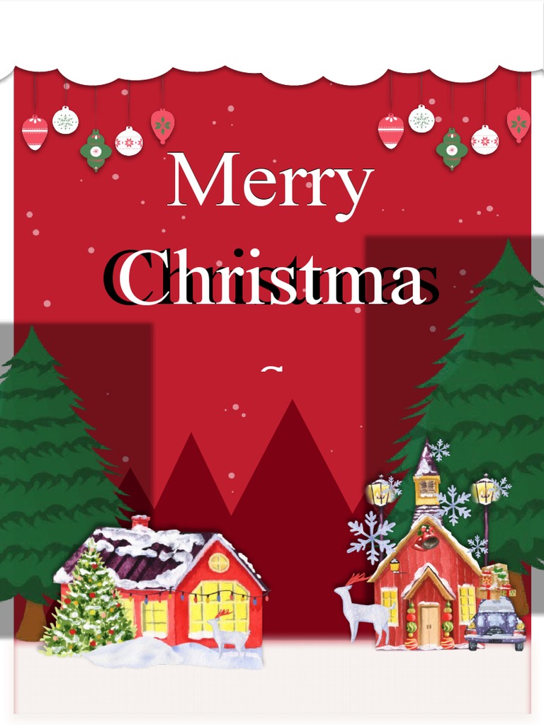 Merry christmas endah lista pdf text design