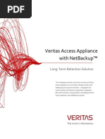 Veritas Access Appliance With Netbackup™: Long-Term Retention Solution