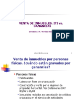 Venta de Inmuebles ITI vs. Ganancias