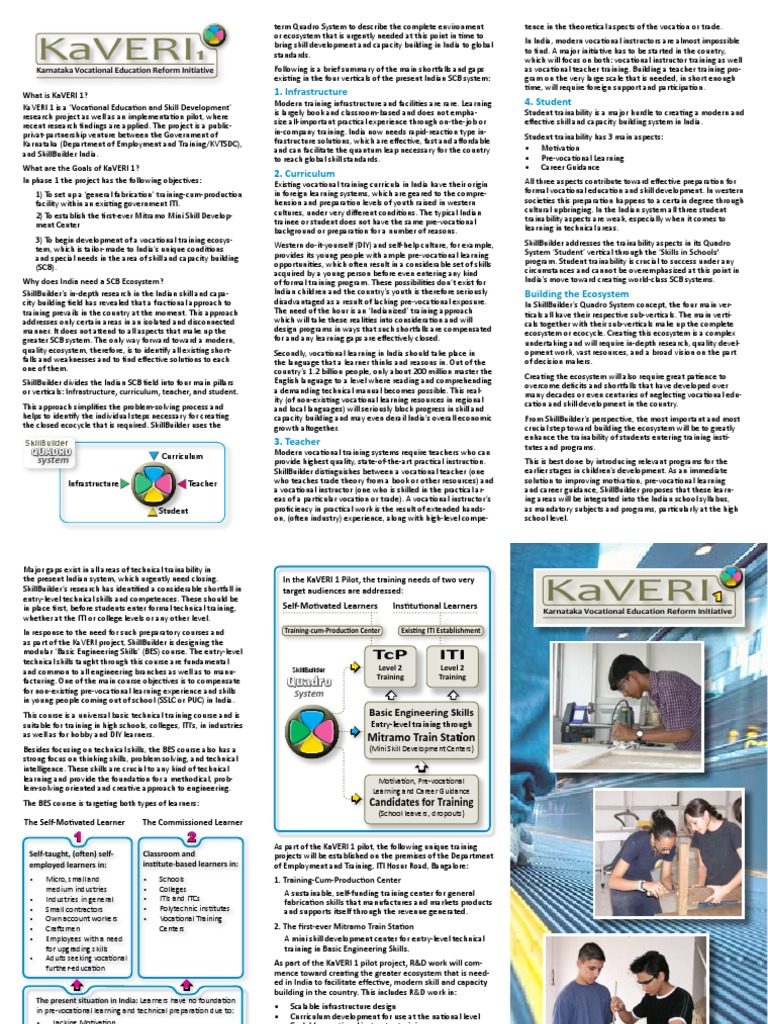 Kaveri Brochure Pdf Pdf Vocational Education Teachers