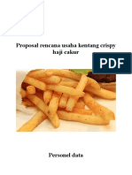 Proposal Rencana Usaha Kentang Crispy