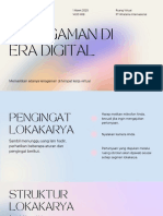 Presentasi Topik Utama Webinar Lokakarya Keberagaman Gradien Pastel Krem Dan Merah Muda