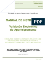 Manual de Instruções Da Validação Do Aperfeiçoamento Da Candidatura - Contratação e DCE 2011.mai.19