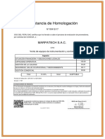 Certificado SGS 2017