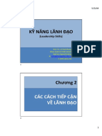 Chapter 3 8.3.2019 các cách tiếp cận về lãnh đạo